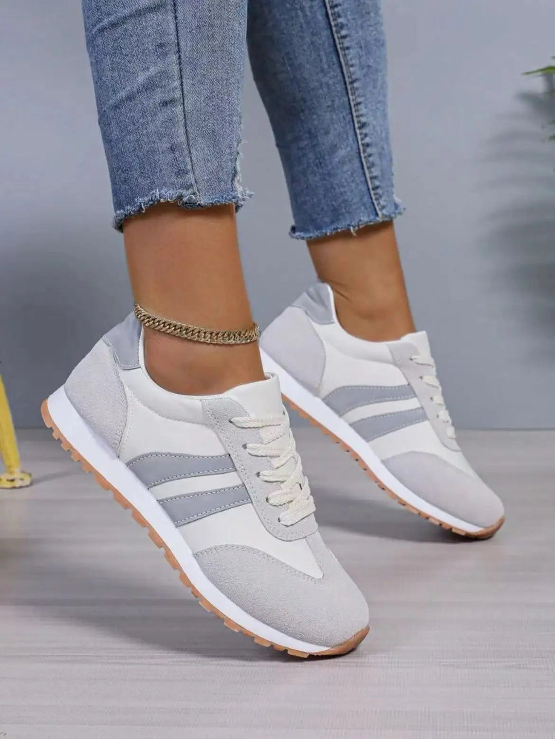 Dames Sneakers Lage Top Modieus met Comfortabele Rubberzool 3