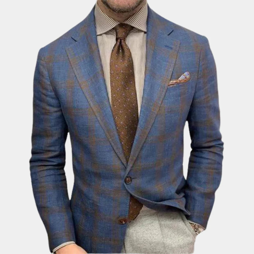 Heren Blazer Slanke Pasvorm Casual Stijl 2