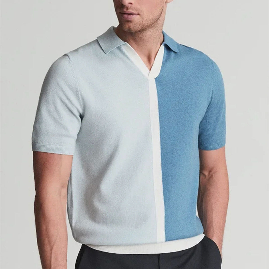 Heren Polo Contrastdetails Slanke Pasvorm Voor Casual en Formele Gelegenheden 2
