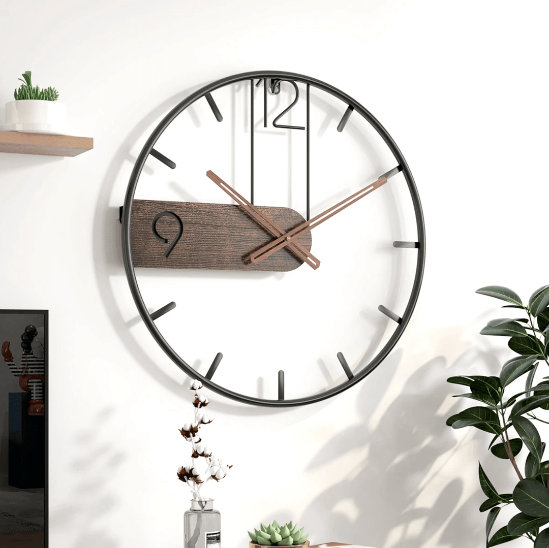 Moderne Wandklok Ronde Stijlvolle Design 0