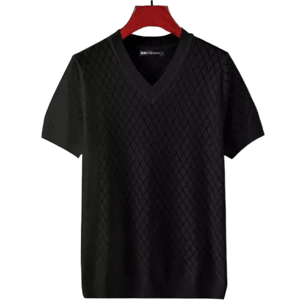 Heren Ice Silk V-hals T-shirt