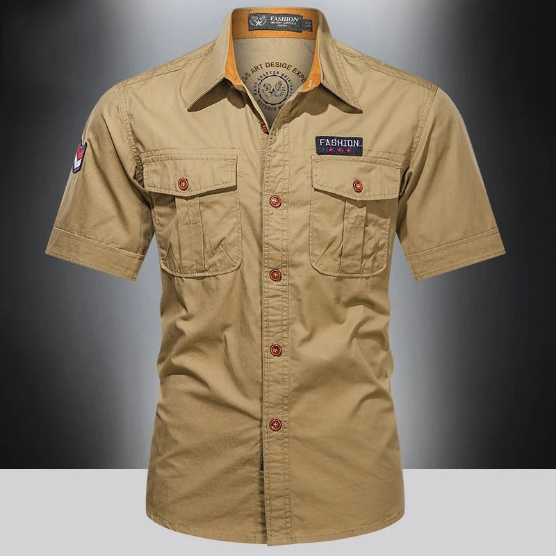 Pure katoenen werkhemd voor heren