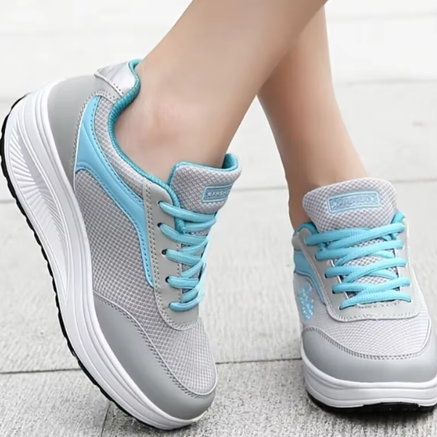 Gevulkaniseerde wandelsneakers voor dames