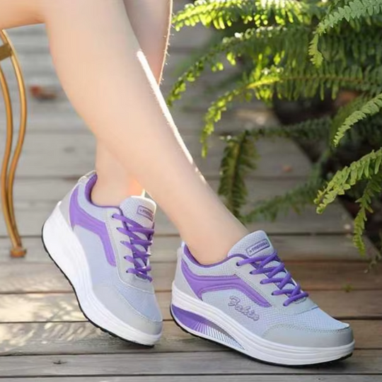 Gevulkaniseerde wandelsneakers voor dames