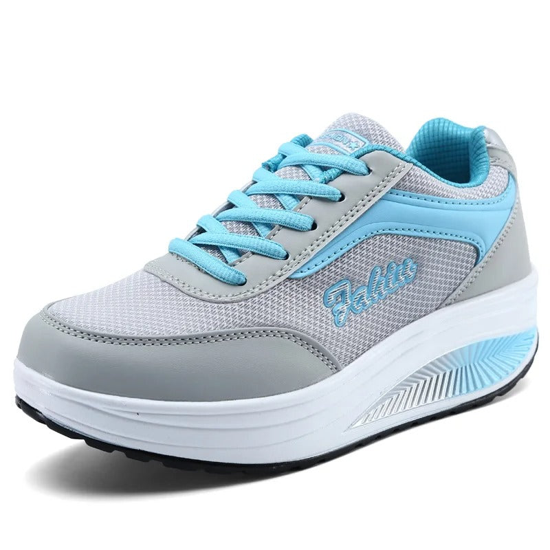 Gevulkaniseerde wandelsneakers voor dames