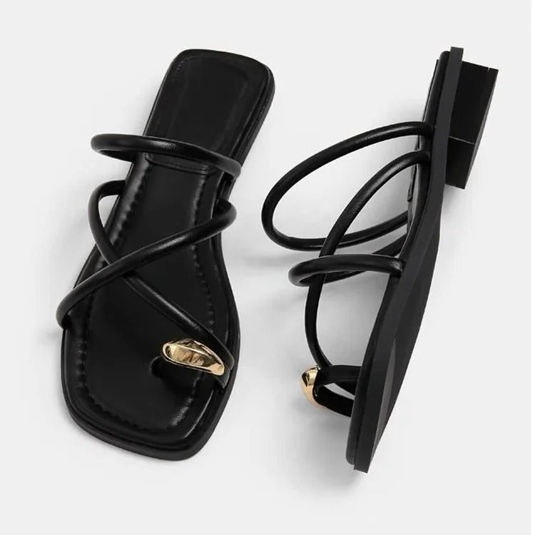 Gladiator platte sandalen voor dames