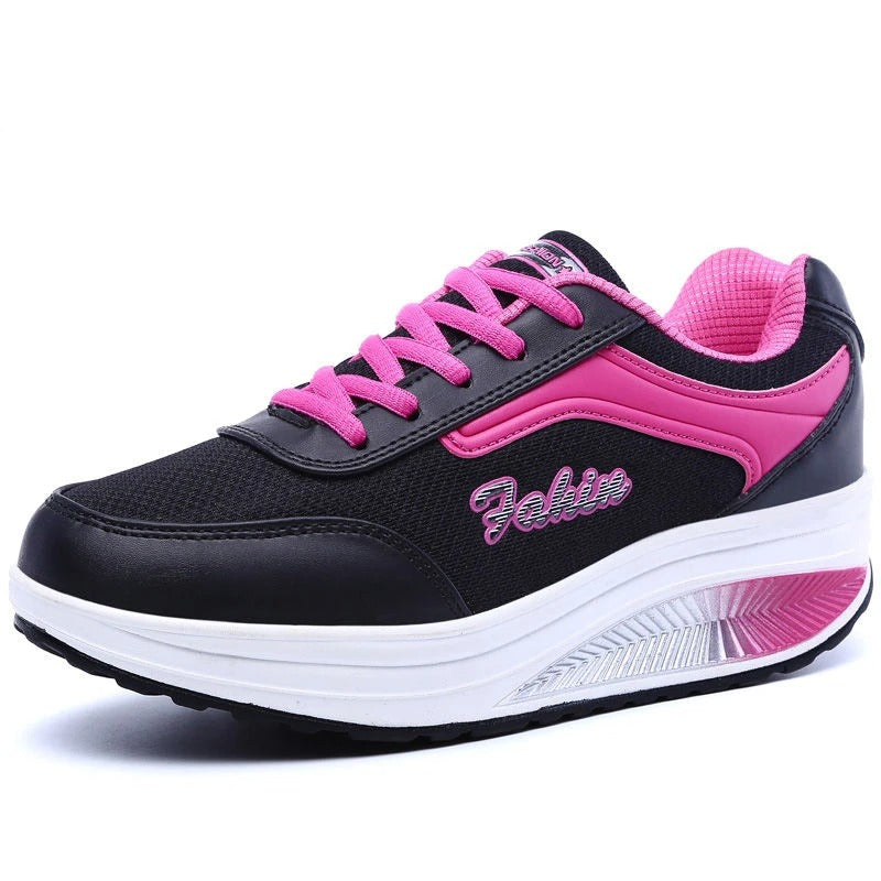 Gevulkaniseerde wandelsneakers voor dames