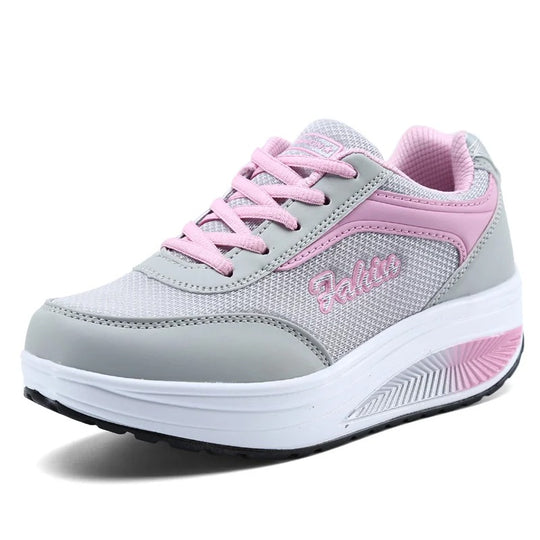 Gevulkaniseerde wandelsneakers voor dames
