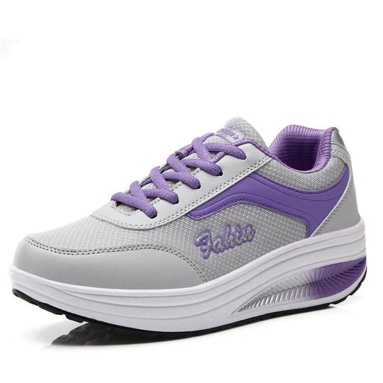Gevulkaniseerde wandelsneakers voor dames