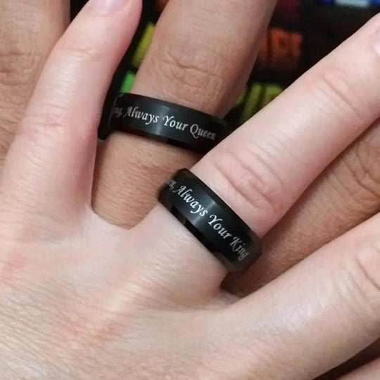 Zwarte Promise Ring Belleza