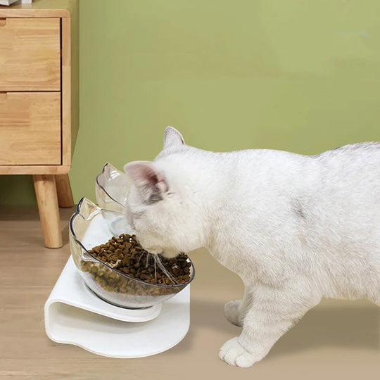 Gekantelde Kattenvoerbak