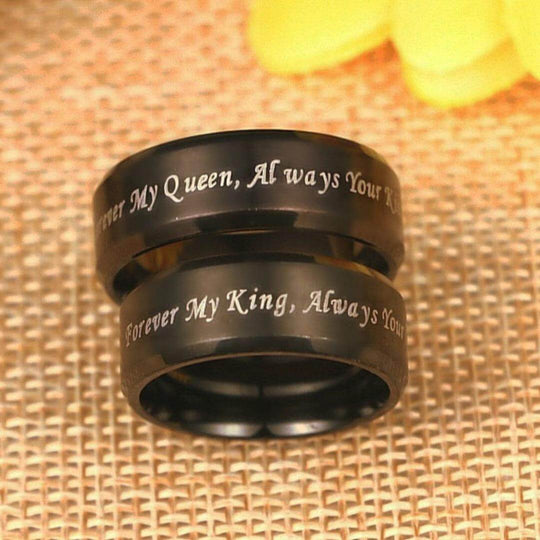 Zwarte Promise Ring Belleza