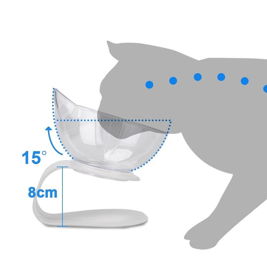 Gekantelde Kattenvoerbak