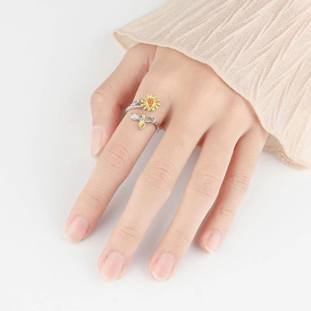 Zonnebloem Fidget Ring