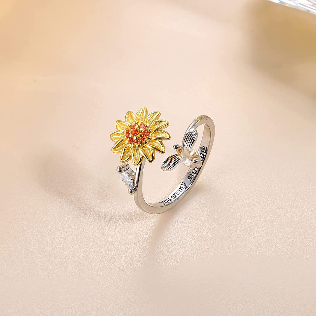 Zonnebloem Fidget Ring