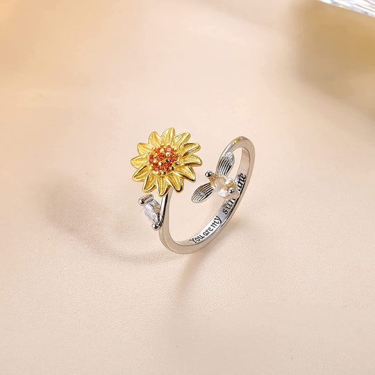 Zonnebloem Fidget Ring