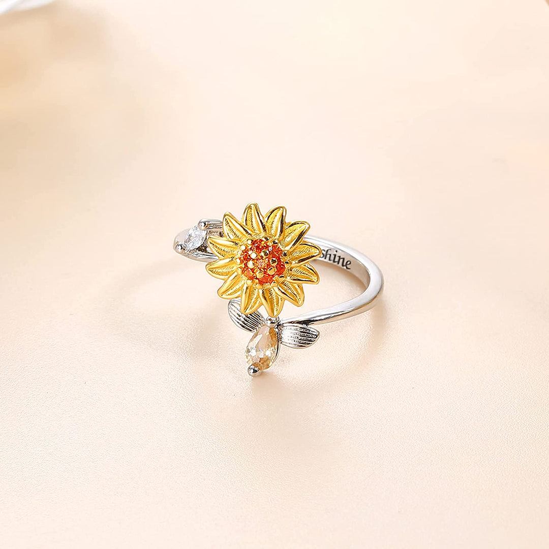 Zonnebloem Fidget Ring