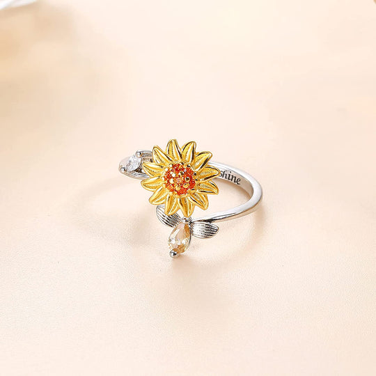 Zonnebloem Fidget Ring