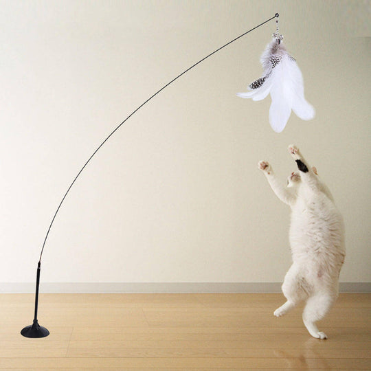 Interactieve veer stok speelgoed kat