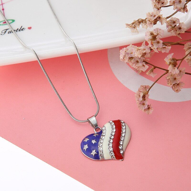 Amerikaanse vlag ketting