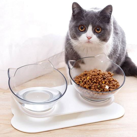 Gekantelde Kattenvoerbak