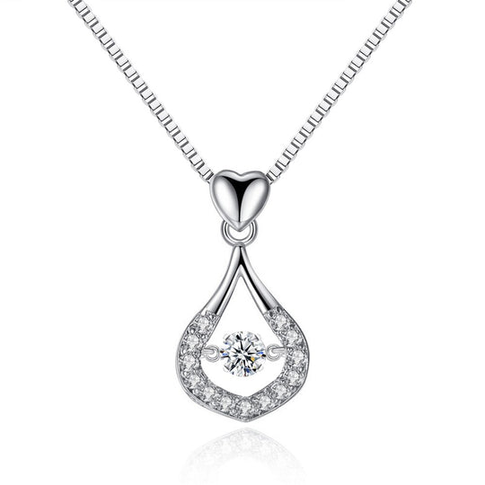 Waterdruppel Kristal Hanger Ketting Belleza