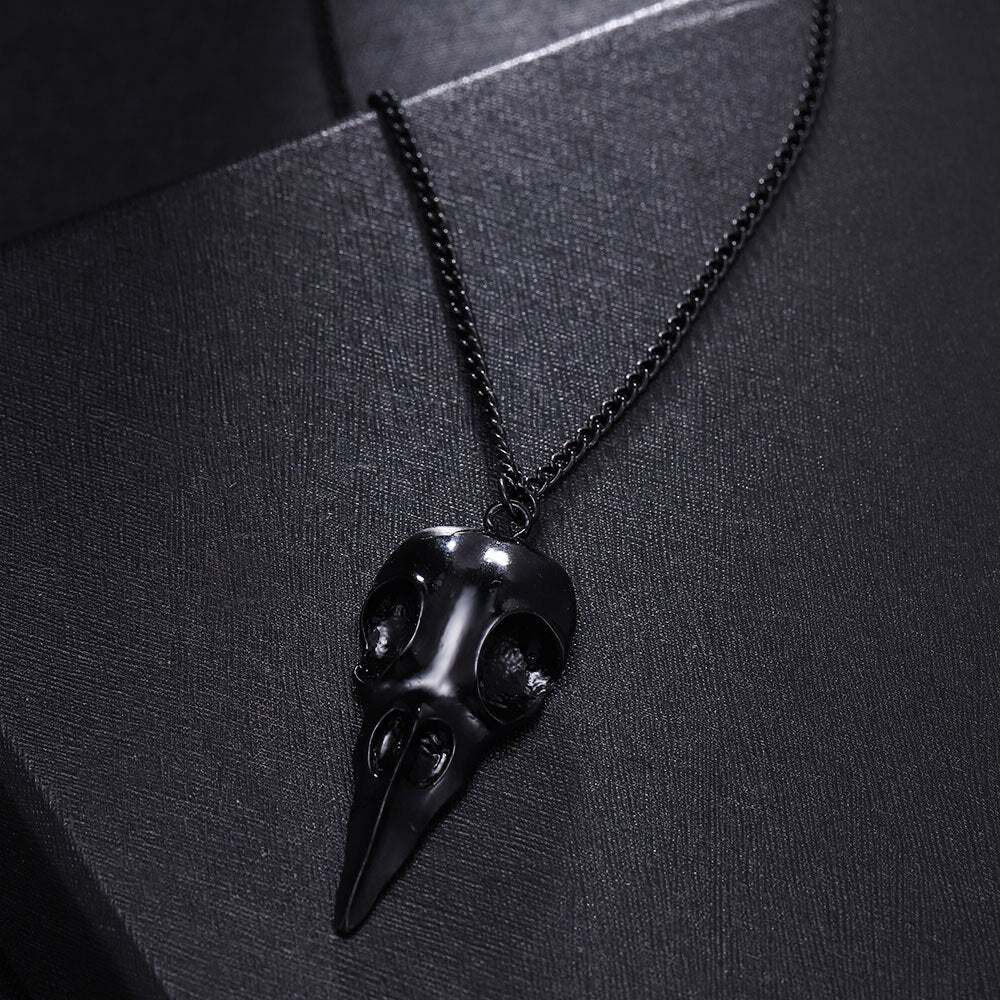 Kraaikop Schedel Hanger Collier