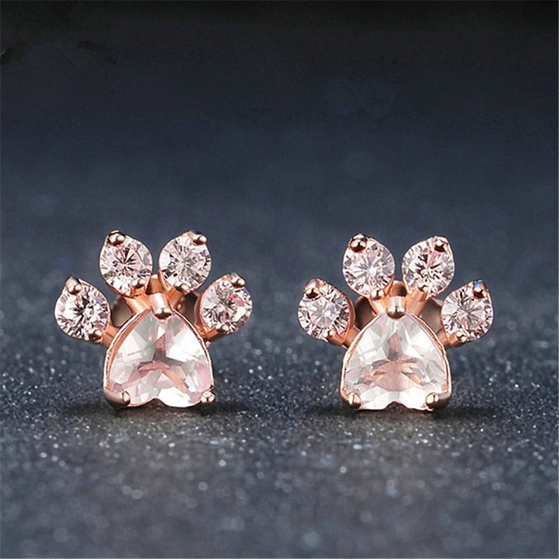 Cat Paw Stud Oorbellen