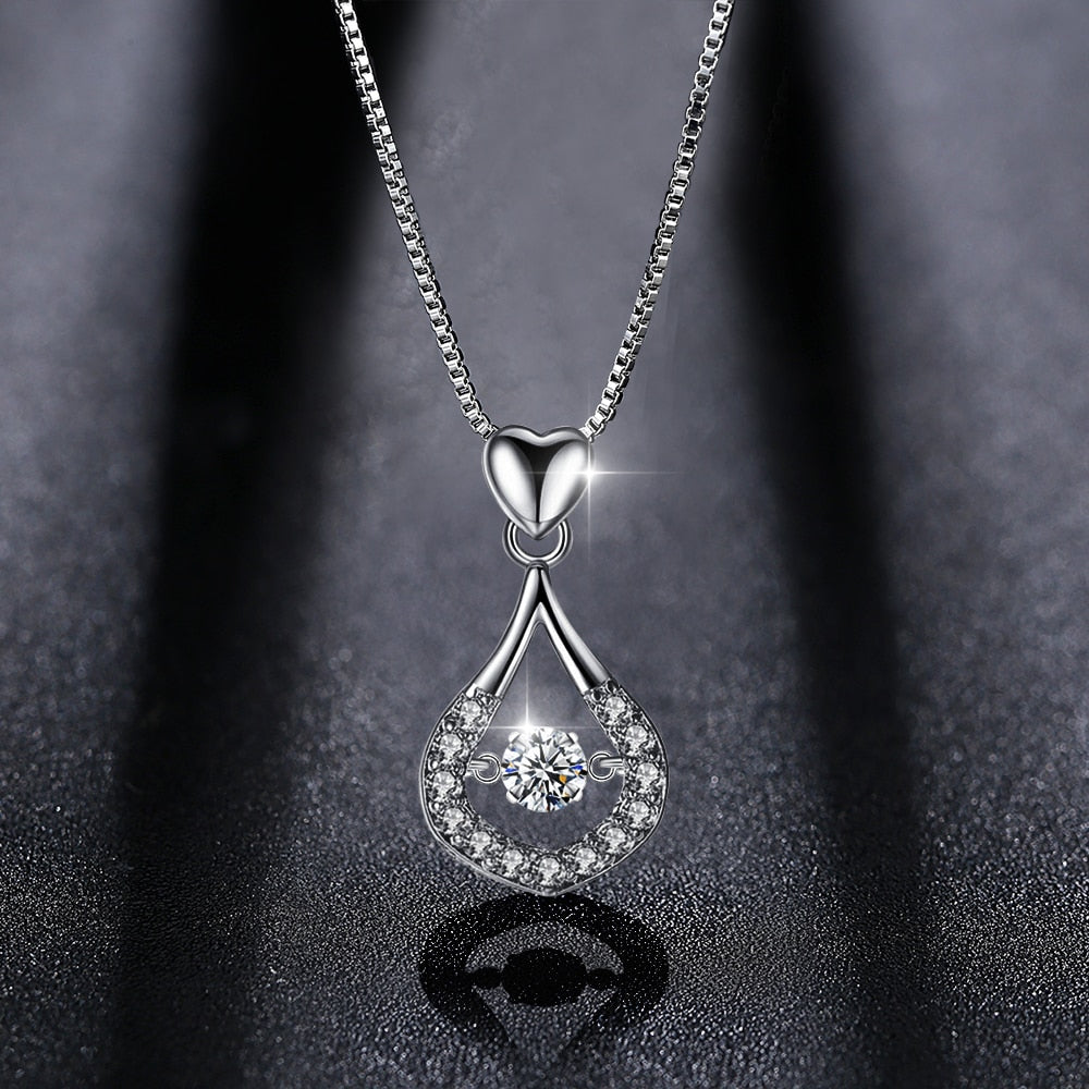 Waterdruppel Kristal Hanger Ketting Belleza