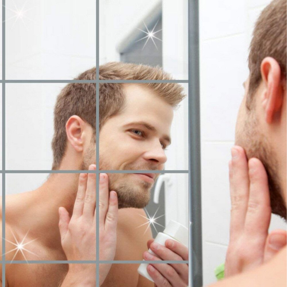 Zelfklevende spiegelstickers (9 stuks) Belleza