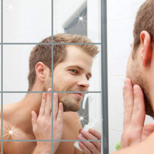 Zelfklevende spiegelstickers (9 stuks) Belleza