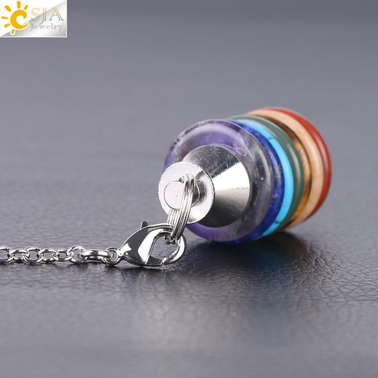 Zeven Chakra's pendel ketting - De spirituele levensgids Belleza