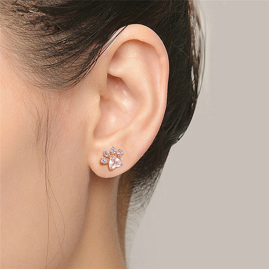 Cat Paw Stud Oorbellen