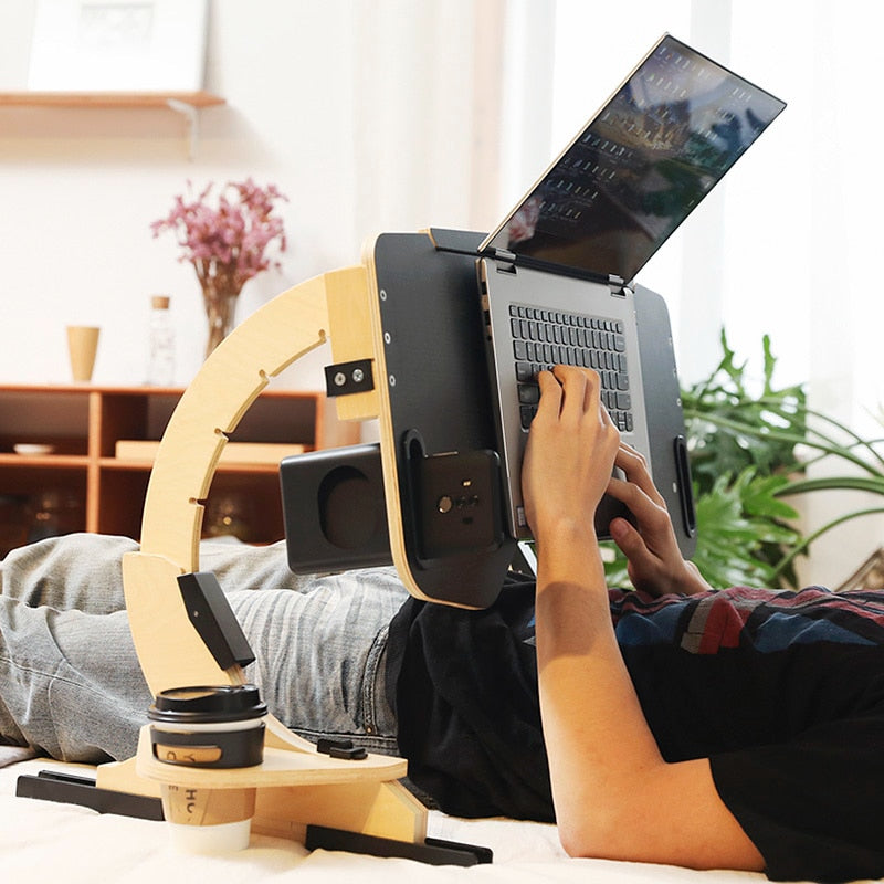 Verstelbare Houten Laptop Tafel
