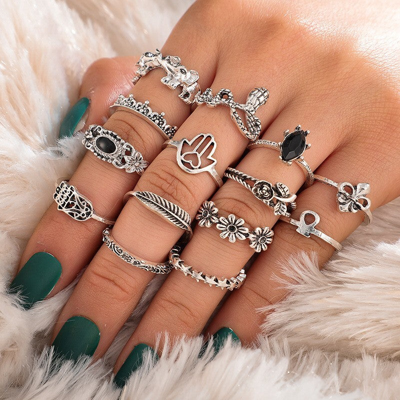 Boheemse Knokkel Ringen Set