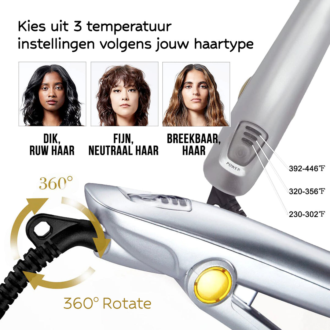 InStyler Max Prime 2-in-1 Haarstyler – Veelzijdige Krultang en Stijltang