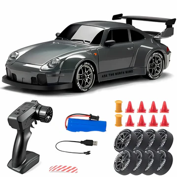 4WD RC-auto Retro Drift Master met LED-verlichting 0