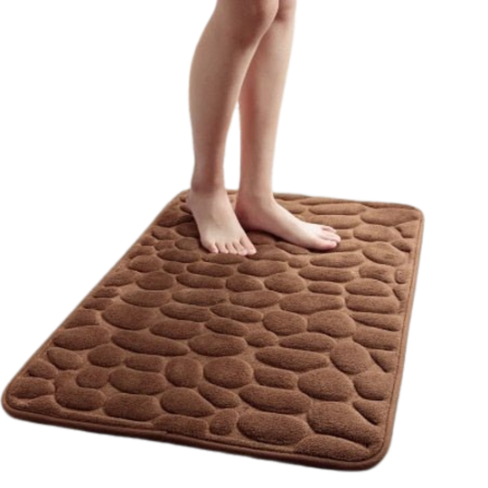 Antislip Badmat met Kasseipatroon voor Badkamer