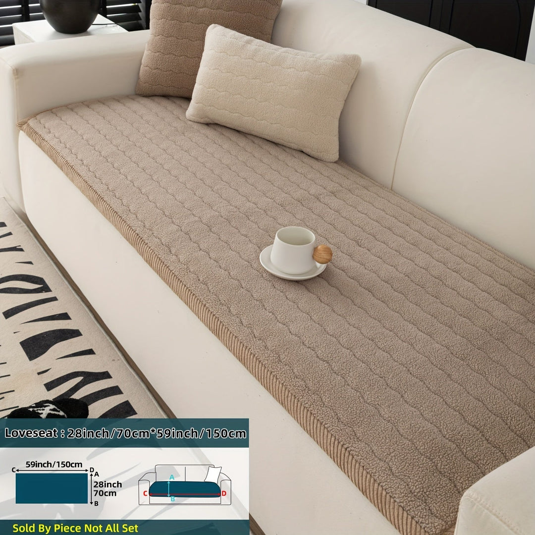 Antislip Bankhoes Dikke Pluche voor Woonkamer en Slaapkamer 0