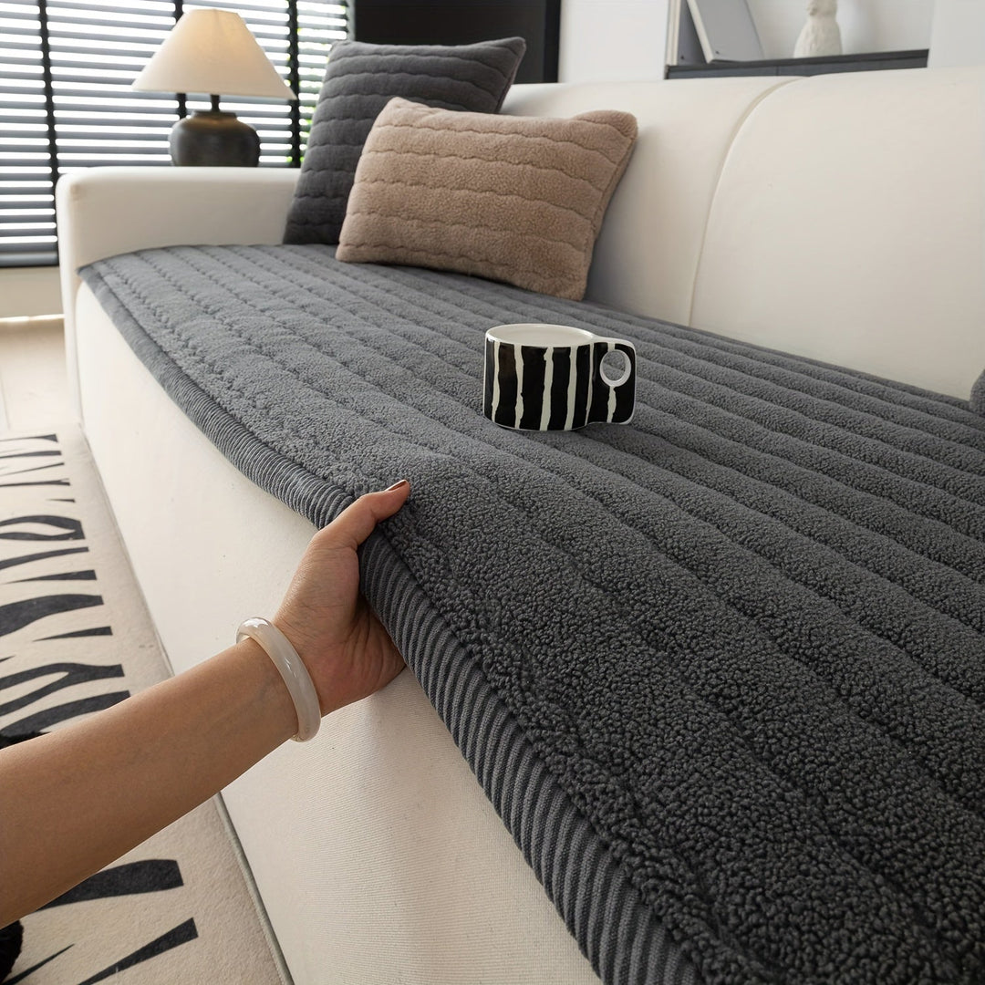 Antislip Bankhoes Dikke Pluche voor Woonkamer en Slaapkamer 1