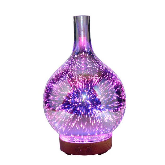 Aroma Diffuser 3D Glasvaas met LED Kleurverandering 4
