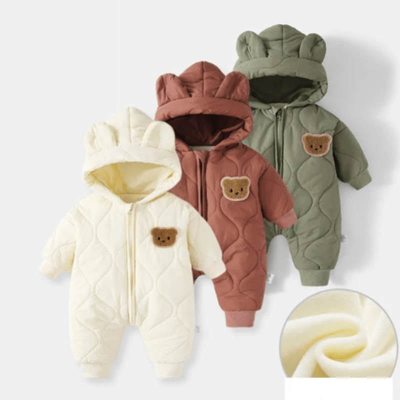 Baby Winteroverall met Capuchon en Berenmotief 2