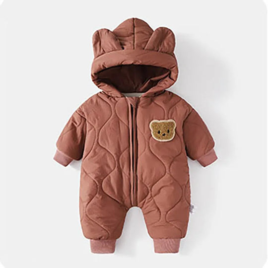 Baby Winteroverall met Capuchon en Berenmotief 7