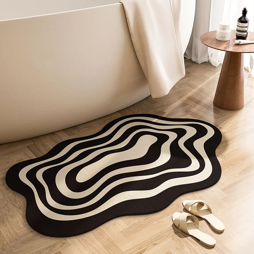 Badmat Antislip Onregelmatig Design voor Badkamer en Douche 0