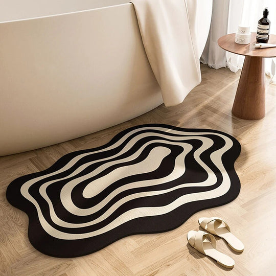 Badmat Antislip Onregelmatig Design voor Badkamer en Douche 0