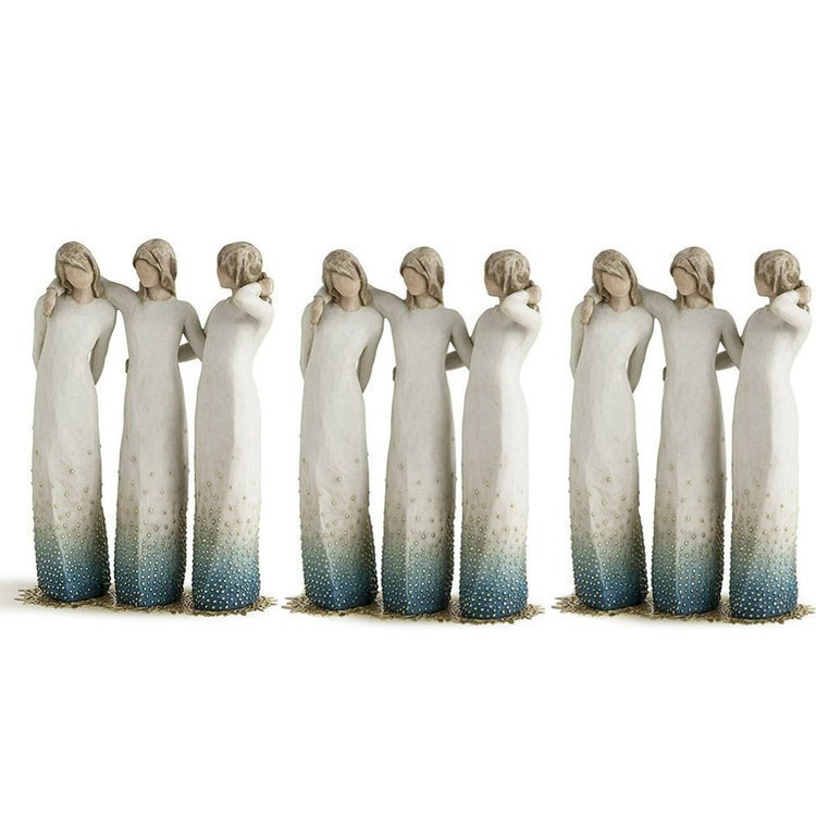 Beeldje voor Zussen Handgemaakt en Handgeschilderd 7