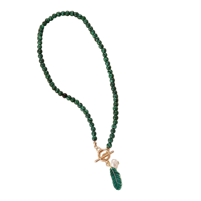Boho Halsketting met Malachiet en Kralen voor Dames 2