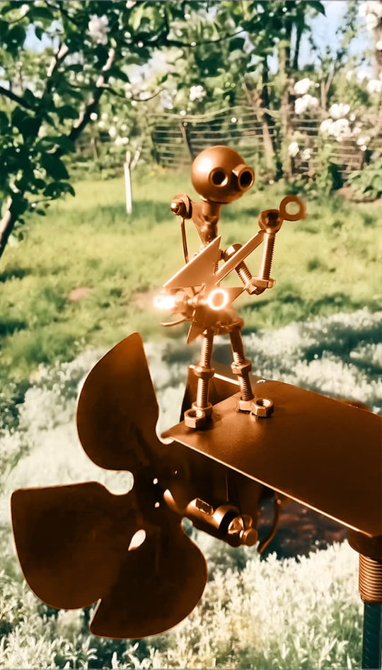 Buiten Kinetisch Tuinsculptuur Rock Band 3