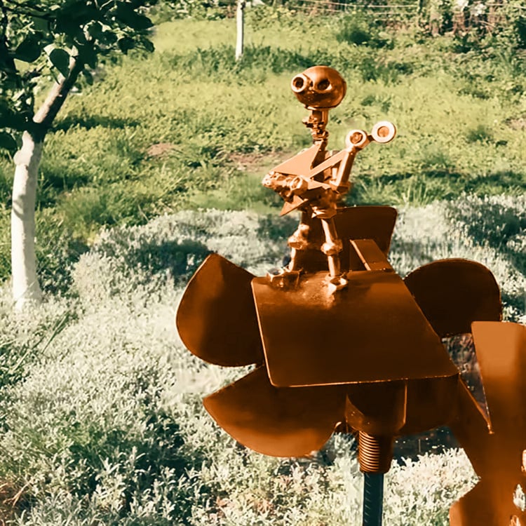 Buiten Kinetisch Tuinsculptuur Rock Band 6