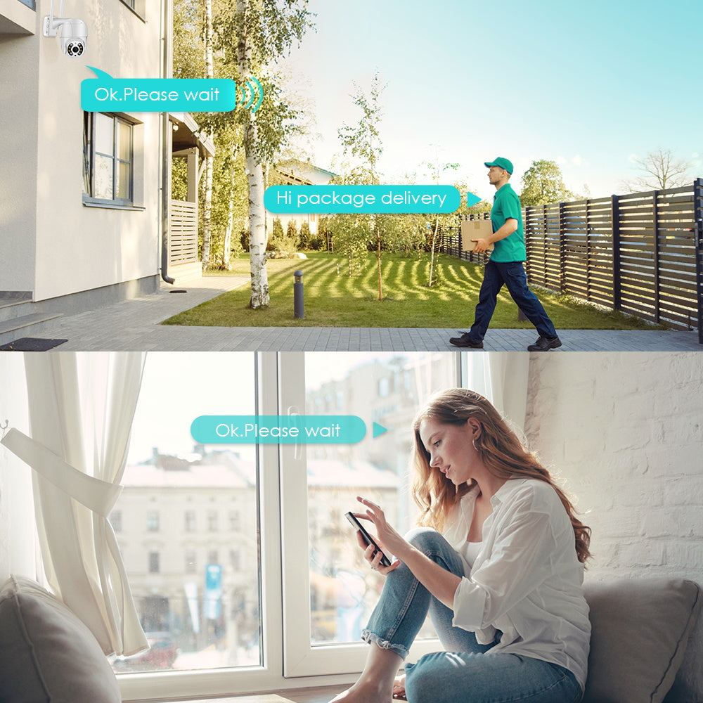 Buitenbewakingscamera 360° Met WiFi En Beweging Detectie 6